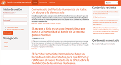 Desktop Screenshot of internationalhumanistparty.org